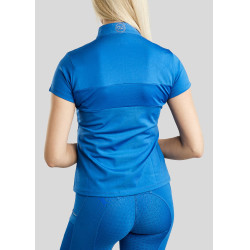 Rebel Montar Trainings-T-Shirt Damen kurzarm rosegold Logo