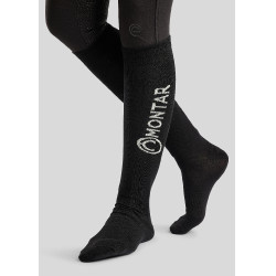 Montar schwarze Socken mit Logo