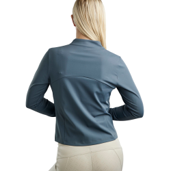 Damen-Full-Zip-Jacke Montar MoGloria mit Kaviarstreifen Dunkelschiefer Grau Damen-Full-Zip-Jacke Montar MoGloria mit Kaviarstreifen Dunkelschiefer Grau