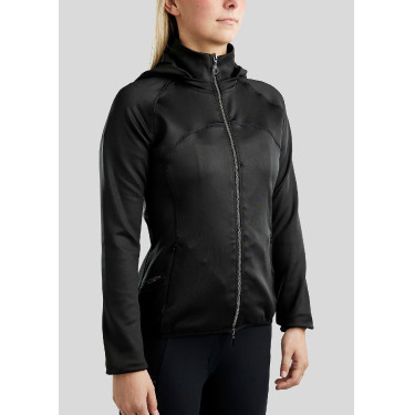 Softshelljacke mit Reißverschluss Montar MoBlair abnehmbare Kapuze Kristalle Gun Metal Damen Softshelljacke mit Reißverschluss Montar MoBlair abnehmbare Kapuze Kristalle Gun Metal Damen