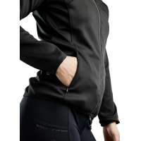 Softshelljacke mit Reißverschluss Montar MoBlair abnehmbare Kapuze Kristalle Gun Metal Damen Schwarz