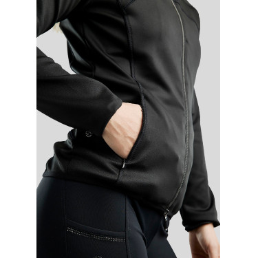 Softshelljacke mit Reißverschluss Montar MoBlair abnehmbare Kapuze Kristalle Gun Metal Damen Softshelljacke mit Reißverschluss Montar MoBlair abnehmbare Kapuze Kristalle Gun Metal Damen