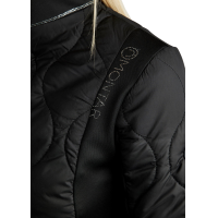 Hybridjacke Montar MoMary Kristalle Gun Metal Damen Schwarz