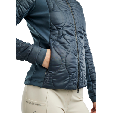 Hybridjacke Montar MoMary Kristalle Gun Metal Damen Dunkelschiefer Grau