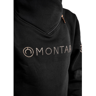 Sweatshirt Montar MoNaja Junior seitlicher Reißverschluss Kristalle Roségold Sweatshirt Montar MoNaja Junior seitlicher Reißverschluss Kristalle Roségold