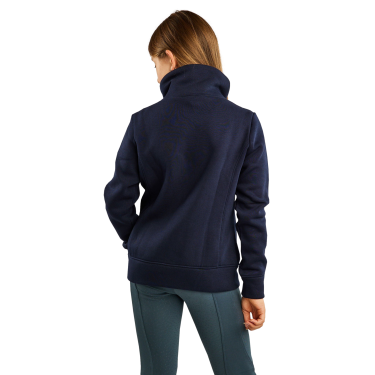 Sweatshirt Montar MoNaja Junior seitlicher Reißverschluss Kristalle Roségold Marine Marineblau