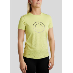 Kurzarm-T-Shirt Montar MoSille Damen mit Gun-Metal-Logoaufdruck