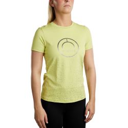 Kurzarm-T-Shirt Montar MoSille Damen mit Gun-Metal-Logoaufdruck