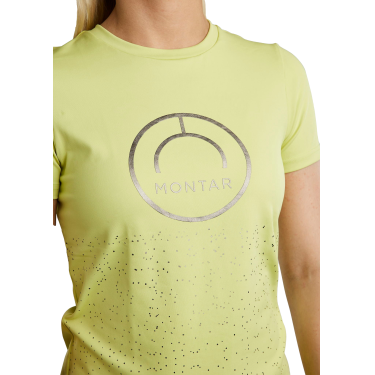 Kurzarm-T-Shirt Montar MoSille Damen mit Gun-Metal-Logoaufdruck Kurzarm-T-Shirt Montar MoSille Damen mit Gun-Metal-Logoaufdruck