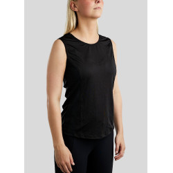 Mesh-Top Montar MoStella mit kontrastierendem Logo für Damen