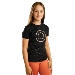 Kurzärmeliges T-Shirt Montar MoNille Junior mit Roségold-Aufdruck