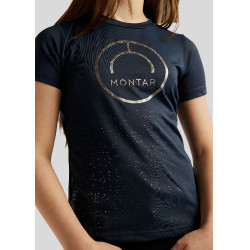 Kurzärmliges T-Shirt Montar MoSille Junior mit aufgedrucktem Gun-Metal-Logo Damen