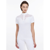 Turnierpolo Emily LeMieux Kurzarm Marine altes Modell Marineblau