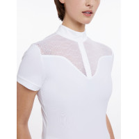 Turnierpolo Emily LeMieux Kurzarm Marine altes Modell Marineblau