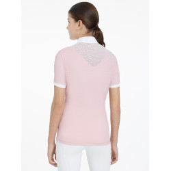 Wettkampf-Poloshirt Eva LeMieux Young Rider Kurzarm Blüte Lila Wettkampf-Poloshirt Eva LeMieux Young Rider Kurzarm Blüte Lila