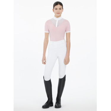 Wettkampf-Poloshirt Eva LeMieux Young Rider Kurzarm Blüte Lila Wettkampf-Poloshirt Eva LeMieux Young Rider Kurzarm Blüte Lila