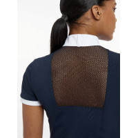 Wettkampf-Poloshirt LeMieux Camille Kurzarm Marine altes Modell Marineblau Wettkampf-Poloshirt LeMieux Camille Kurzarm Marine altes Modell Marineblau