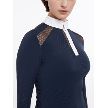 LeMieux Camille Wettkampfshirt langarm Marine Marineblau