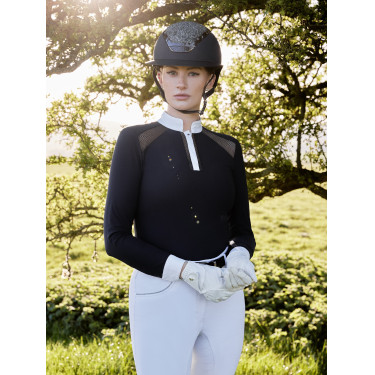 LeMieux Camille Wettkampfshirt langarm Marine Marineblau