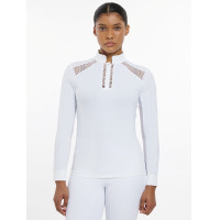 LeMieux Camille Wettkampfshirt langarm Weiß Weiß LeMieux Camille Wettkampfshirt langarm Weiß Weiß