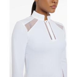 LeMieux Camille Wettkampfshirt langarm Weiß Weiß LeMieux Camille Wettkampfshirt langarm Weiß Weiß