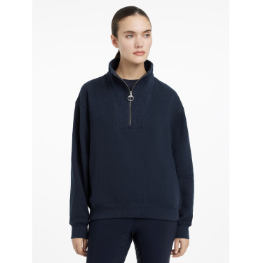 LeMieux Pullover Damen Keira mit Viertelreißverschluss Marine Marineblau