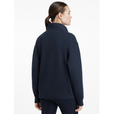 LeMieux Pullover Damen Keira mit Viertelreißverschluss Marine Marineblau