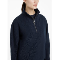 LeMieux Pullover Damen Keira mit Viertelreißverschluss Mandel Beige