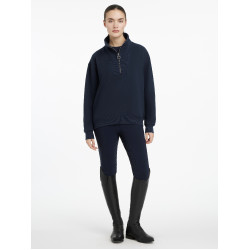 LeMieux Pullover Damen Keira mit Viertelreißverschluss Marine Marineblau