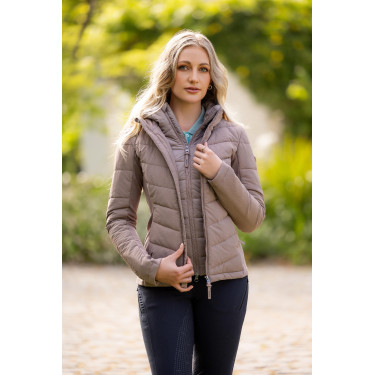 LeMieux Brioney 2-in-1 Hybridjacke Pekannuss Beige