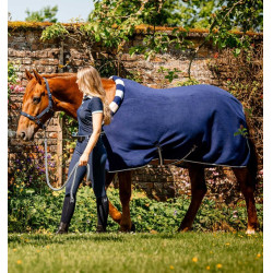 Horseware Newmarket Cosy Fleece Cooler Fleecedecke Marine Witney Marineblau