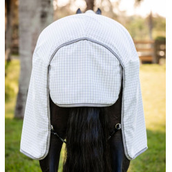 Fliegendecke Horseware Amigo Summer Plus CarreauxMarine / gris titanium / argent Motive