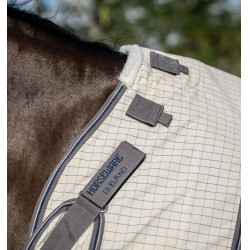 Fliegendecke Horseware Rambo Optimo Supreme Summer Sheet Plus CarreauxMarine / gris orage / argent Motive