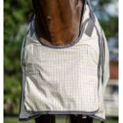 Fliegendecke Horseware Rambo Optimo Supreme Summer Sheet Plus CarreauxMarine / gris orage / argent Motive