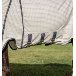 Fliegendecke Horseware Rambo Optimo Supreme Summer Sheet Plus CarreauxMarine / gris orage / argent Motive