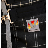 Horseware Rhino 350g VL Stalldecke Schwarz / weiß-graue Karos
