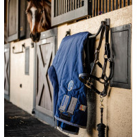 Horseware Rhino 350g VL Stalldecke Schwarz / Titan Grau / Klassisches Blau