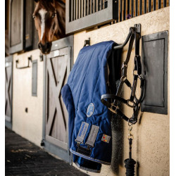 Horseware Rhino 350g VL Stalldecke Schwarz / Titan Grau / Klassisches Blau