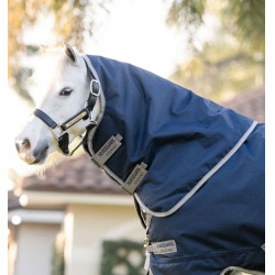 Horseware Amigo 1200D Plus Poney Turnout 250g Decke Marine / Titan Grau / Silber Marineblau