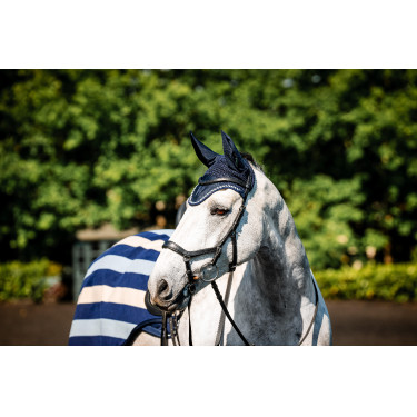 Fliegenhaube Horseware Newmarket Marine Witney Marineblau