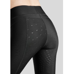 Damen-Reitleggings Montar Linnea Full Grip Schwarz