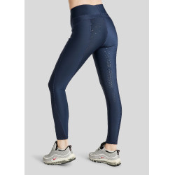Damen-Reitleggings Montar Linnea Full Grip Marine Marineblau