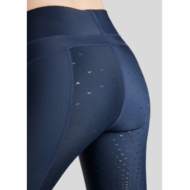 Damen-Reitleggings Montar Linnea Full Grip Marine Marineblau