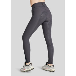 Montar Molly Yati Damenreithose mit hohem Bund und Full-Grip Marine / Roségold Marineblau