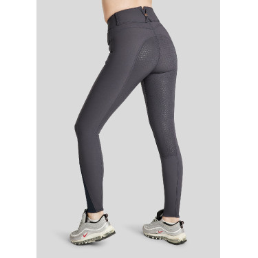 Montar Molly Yati Damenreithose mit hohem Bund und Full-Grip Marine / Roségold Marineblau