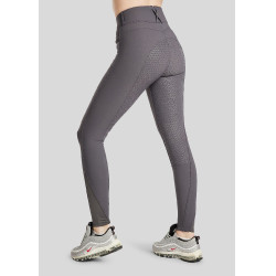 Montar Molly Yati Damenreithose mit hohem Bund und Full-Grip Grau
