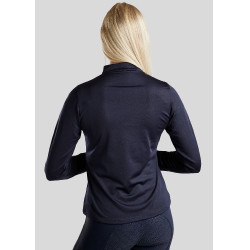 Wettkampf-Poloshirt Montar Everly Crystal Logo Langarm Damen Marine Wettkampf-Poloshirt Montar Everly Crystal Logo Langarm Damen Marine