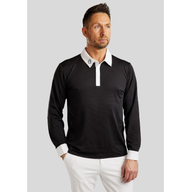 Wettkampf-Poloshirt Montar MoWill langarm Damen Schwarz