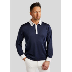 Wettkampf-Poloshirt Montar MoWill langarm Damen Dunkelmarine Blau
