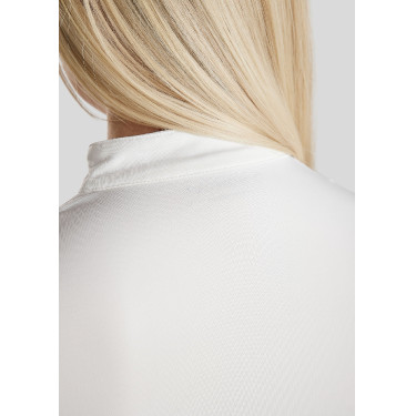 Polo Montar Everly Mon Tech Damen langarm roségold Weiß Wei&szlig;